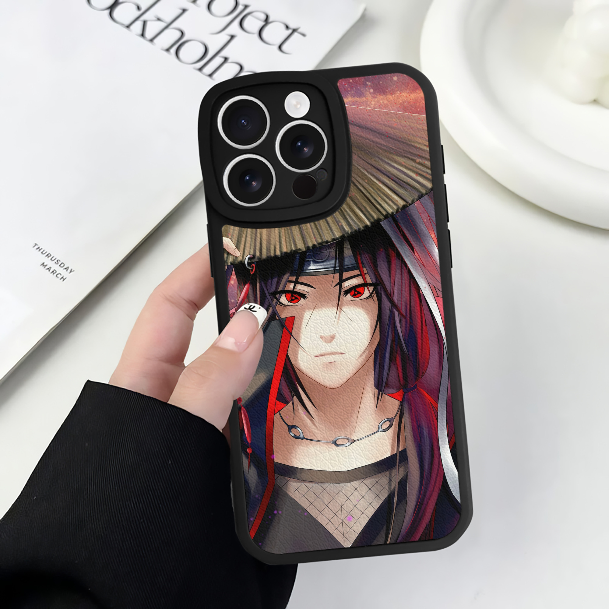 （画像用） NARUTO -ナルト- NARUTO -ナルト- 疾風伝 【iPhone 16シリーズ対応】シリコンスマホケース（レザー調） 材質：シリコン